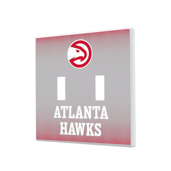 Atlanta Hawks Linen Hidden-Screw Light Switch Plate-2