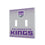 Sacramento Kings Linen Hidden-Screw Light Switch Plate-2