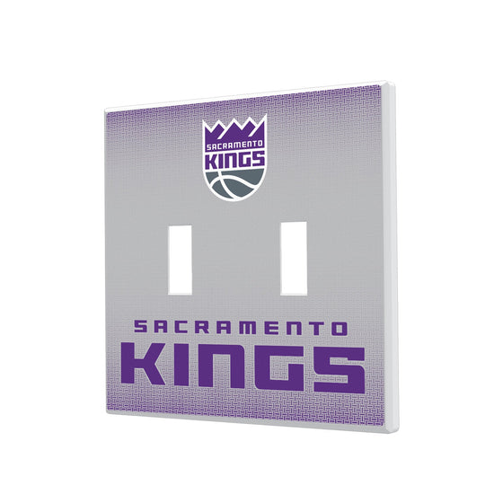 Sacramento Kings Linen Hidden-Screw Light Switch Plate-2