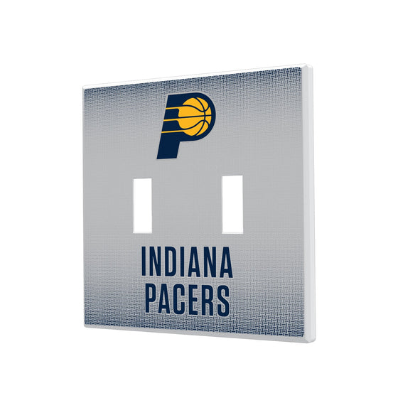 Indiana Pacers Linen Hidden-Screw Light Switch Plate-2