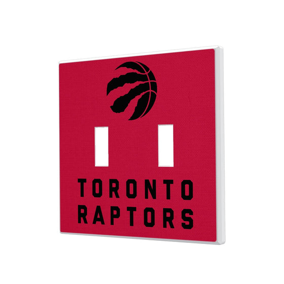 Toronto Raptors Solid Hidden-Screw Light Switch Plate-2