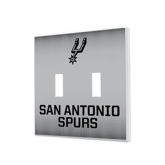 San Antonio Spurs Linen Hidden-Screw Light Switch Plate-2