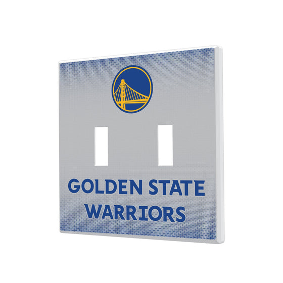 Golden State Warriors Linen Hidden-Screw Light Switch Plate-2