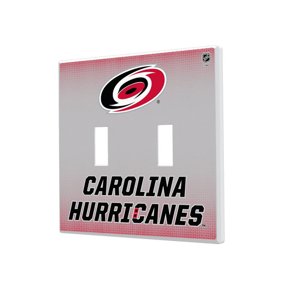 Carolina Hurricanes Linen Hidden-Screw Light Switch Plate-2