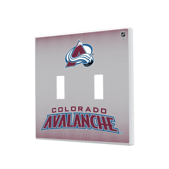 Colorado Avalanche Linen Hidden-Screw Light Switch Plate-2