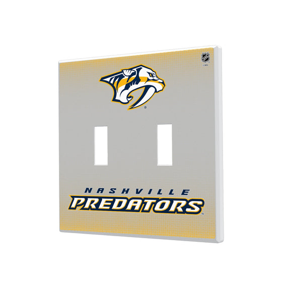 Nashville Predators Linen Hidden-Screw Light Switch Plate-2