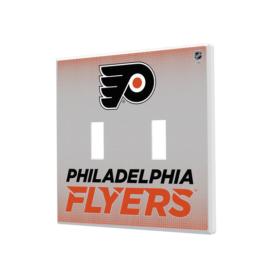 Philadelphia Flyers Linen Hidden-Screw Light Switch Plate-2