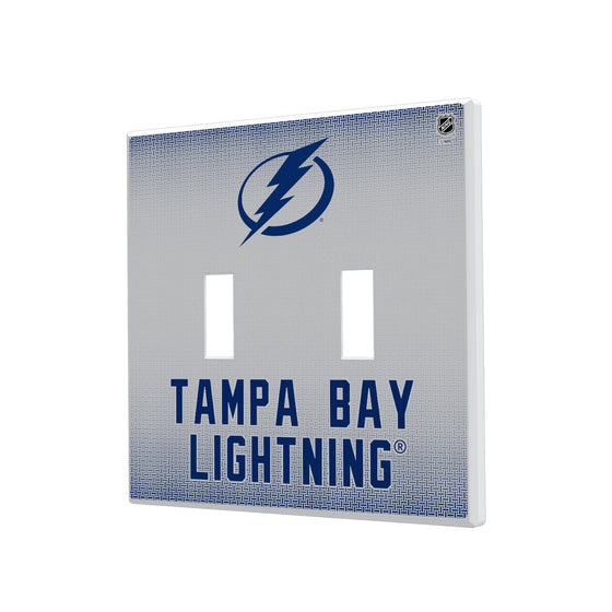 Tampa Bay Lightning Linen Hidden-Screw Light Switch Plate-2