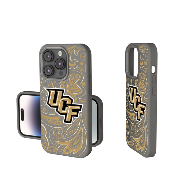 Central Florida Golden Knights Paisley Soft Touch Phone Case-0