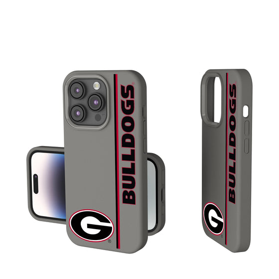 Georgia Bulldogs Sidebar Soft Touch Phone Case-0