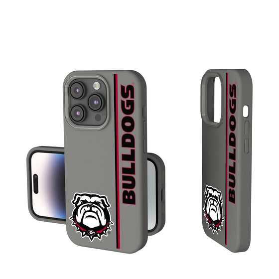 Georgia Bulldogs Sidebar Soft Touch Phone Case-0