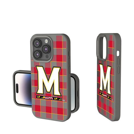 Maryland Terrapins Plaid Soft Touch Phone Case-0