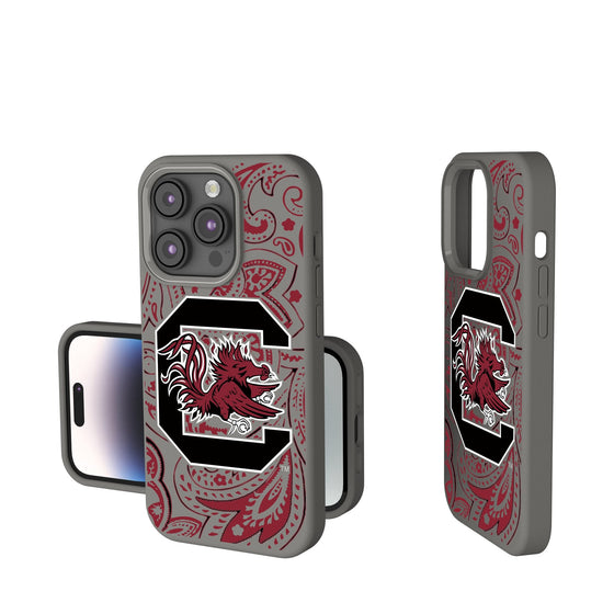 South Carolina Gamecocks Paisley Soft Touch Phone Case-0