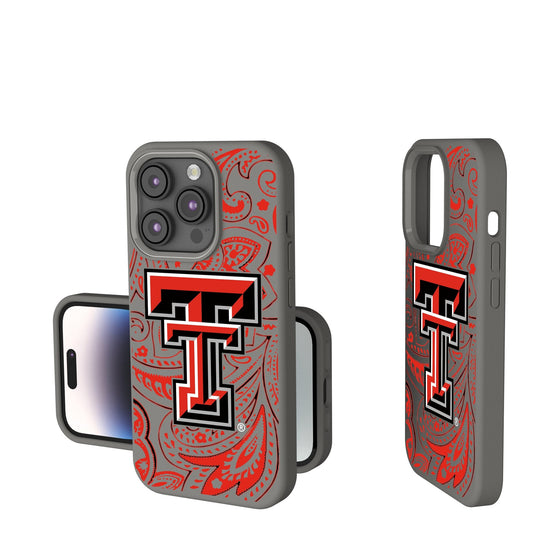 Texas Tech Red Raiders Paisley Soft Touch Phone Case-0