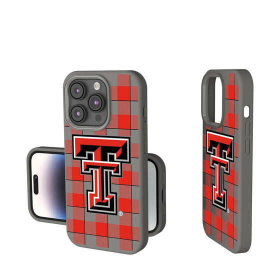 Texas Tech Red Raiders Plaid Soft Touch Phone Case-0