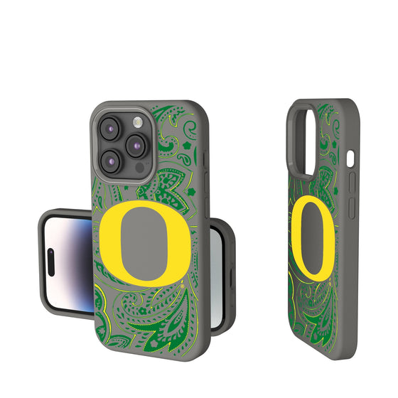 Oregon Ducks Paisley Soft Touch Phone Case-0