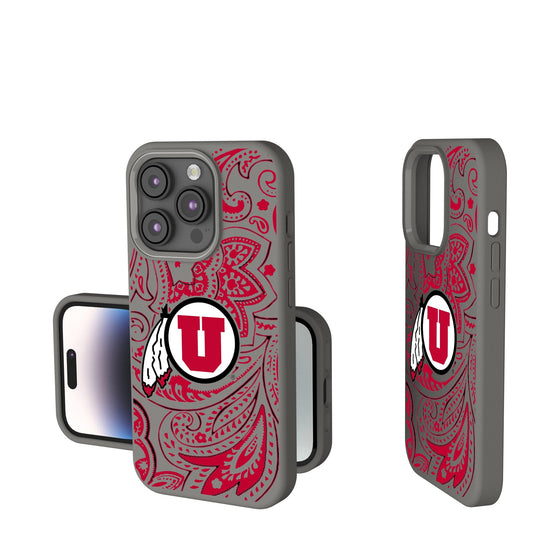 Utah Utes Paisley Soft Touch Phone Case-0