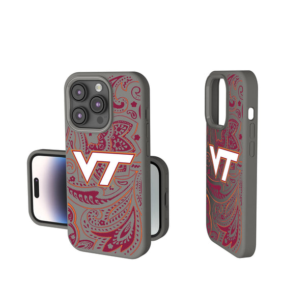 Virginia Tech Hokies Paisley Soft Touch Phone Case-0