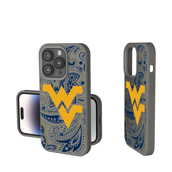 West Virginia Mountaineers Paisley Soft Touch Phone Case-0