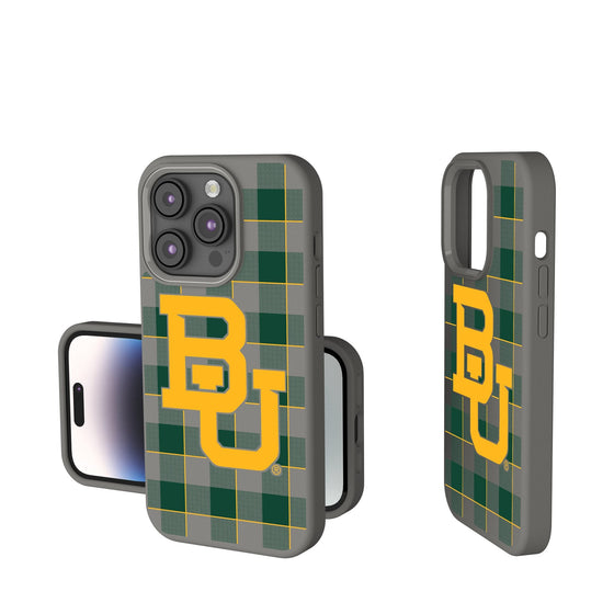 Baylor Bears Plaid Soft Touch Phone Case-0