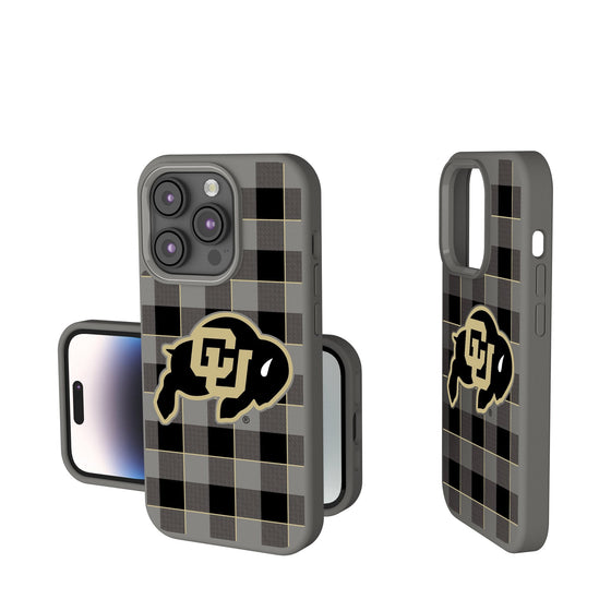 Colorado Buffaloes Plaid Soft Touch Phone Case-0