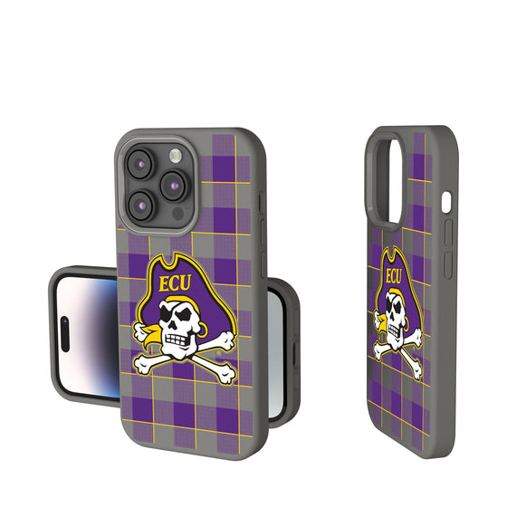 East Carolina Pirates Plaid Soft Touch Phone Case-0