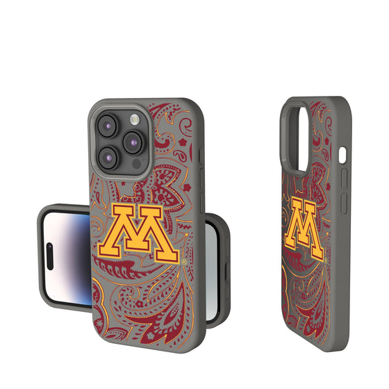 Minnesota Golden Gophers Paisley Soft Touch Phone Case-0