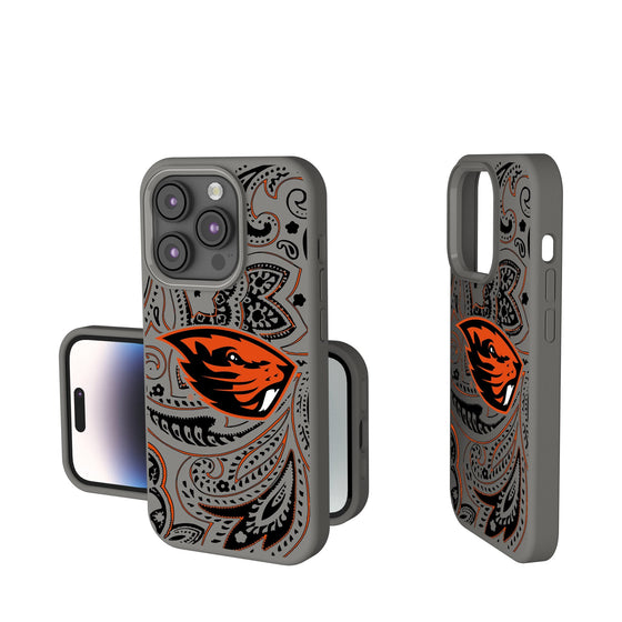 Oregon State Beavers Paisley Soft Touch Phone Case-0