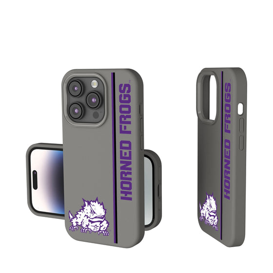 Texas Christian Horned Frogs Sidebar Soft Touch Phone Case-0