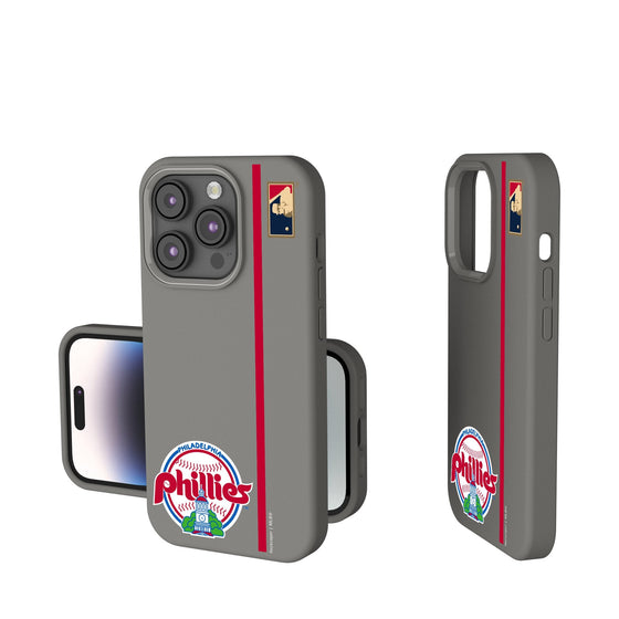 Philadelphia Phillies 1984-1991 - Cooperstown Collection Sidebar Soft Touch Phone Case-0