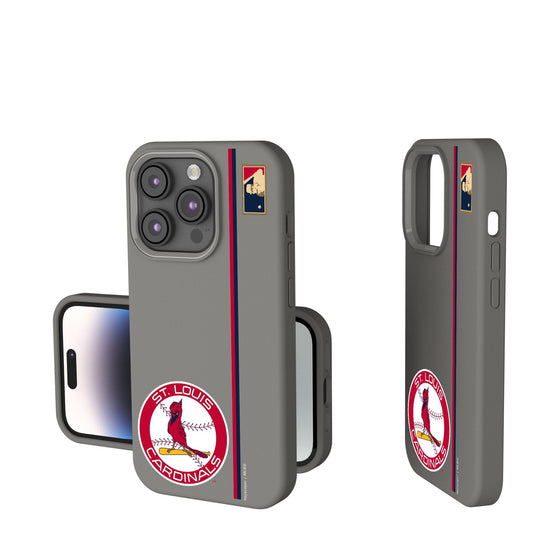 St Louis Cardinals 1966-1997 - Cooperstown Collection Sidebar Soft Touch Phone Case-0