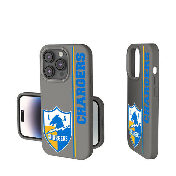 Los Angeles Chargers Historic Collection Sidebar Soft Touch Phone Case-0