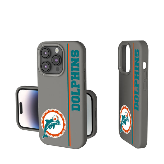 Miami Dolphins 1966-1973 Historic Collection Sidebar Soft Touch Phone Case-0