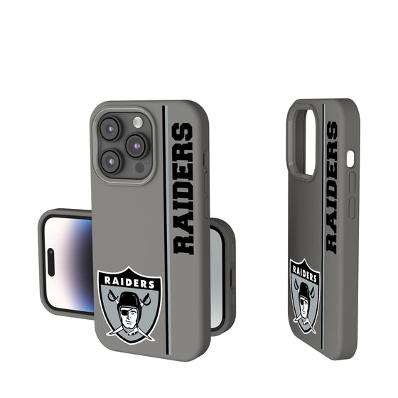 Oakland Raiders 1963 Historic Collection Sidebar Soft Touch Phone Case-0