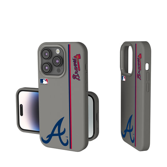 Atlanta Braves Sidebar Soft Touch Phone Case-0