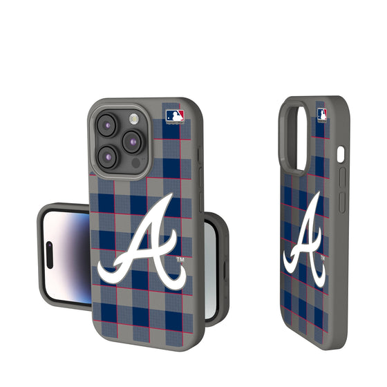 Atlanta Braves Plaid Soft Touch Phone Case-0