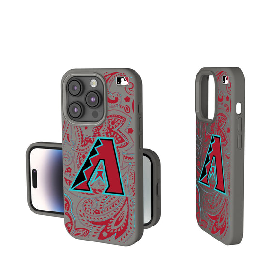 Arizona Diamondbacks Paisley Soft Touch Phone Case-0