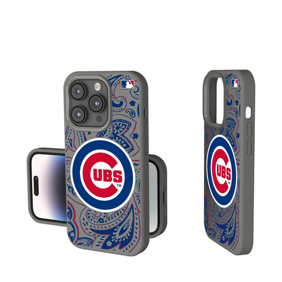 Chicago Cubs Paisley Soft Touch Phone Case-0