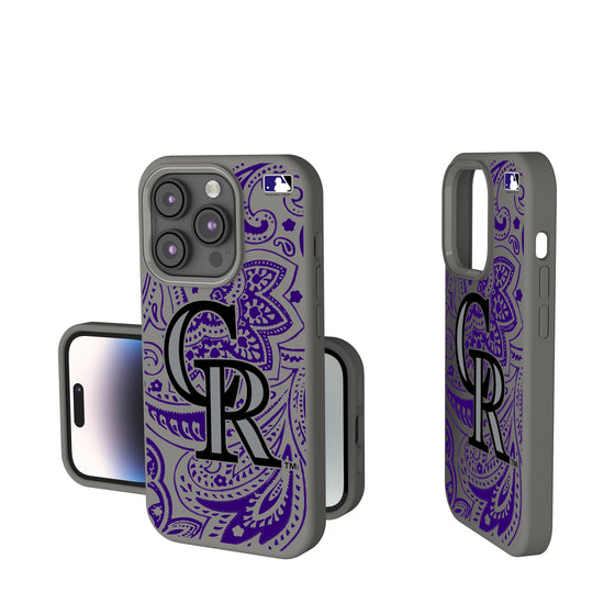 Colorado Rockies Paisley Soft Touch Phone Case-0