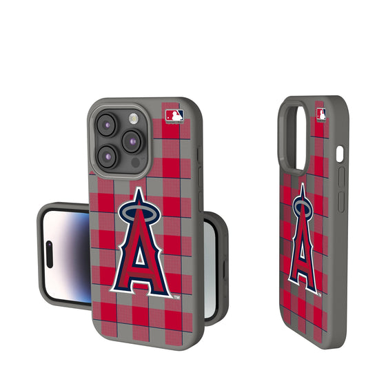 Los Angeles Angels Plaid Soft Touch Phone Case-0