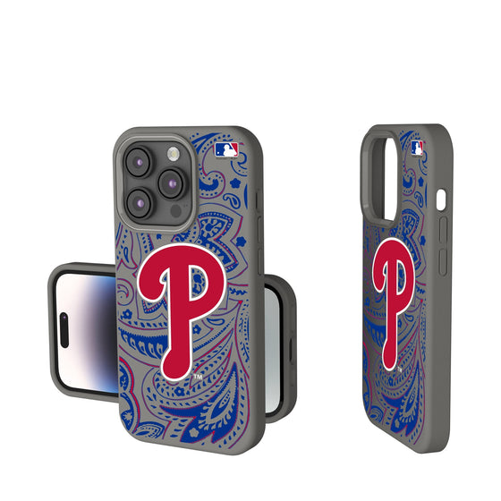 Philadelphia Phillies Paisley Soft Touch Phone Case-0