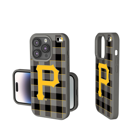 Pittsburgh Pirates Plaid Soft Touch Phone Case-0