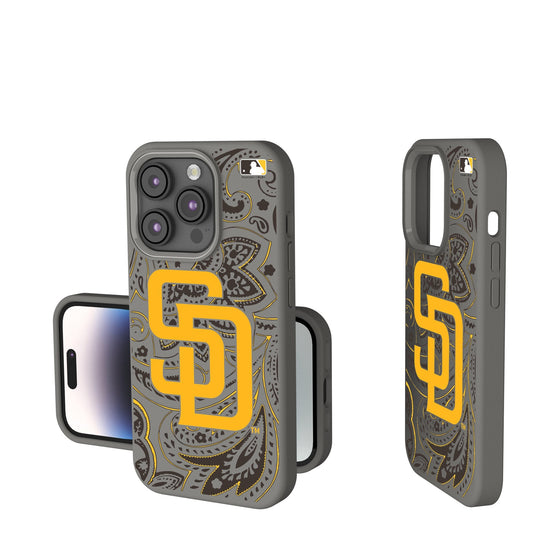 San Diego Padres Paisley Soft Touch Phone Case-0