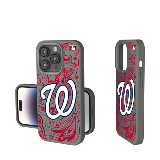 Washington Nationals Paisley Soft Touch Phone Case-0