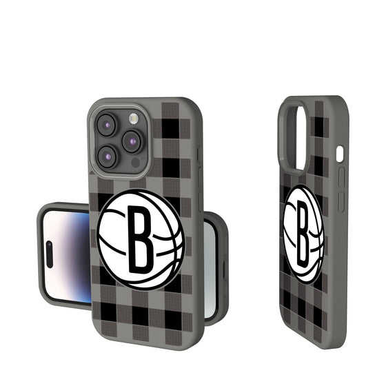 Brooklyn Nets Plaid Soft Touch Phone Case-0