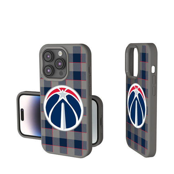 Washington Wizards Plaid Soft Touch Phone Case-0