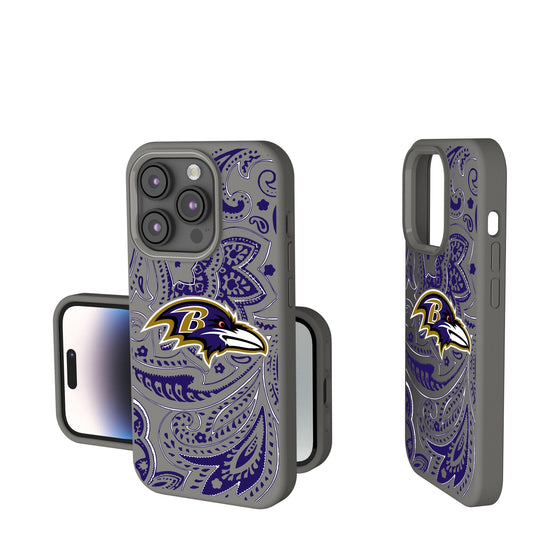 Baltimore Ravens Paisley Soft Touch Phone Case-0