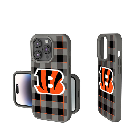 Cincinnati Bengals Plaid Soft Touch Phone Case-0