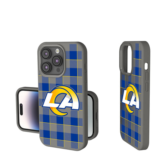 Los Angeles Rams Plaid Soft Touch Phone Case-0