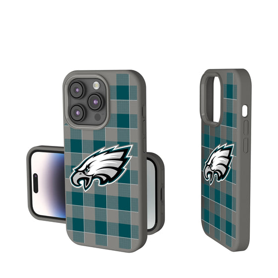 Philadelphia Eagles Plaid Soft Touch Phone Case-0